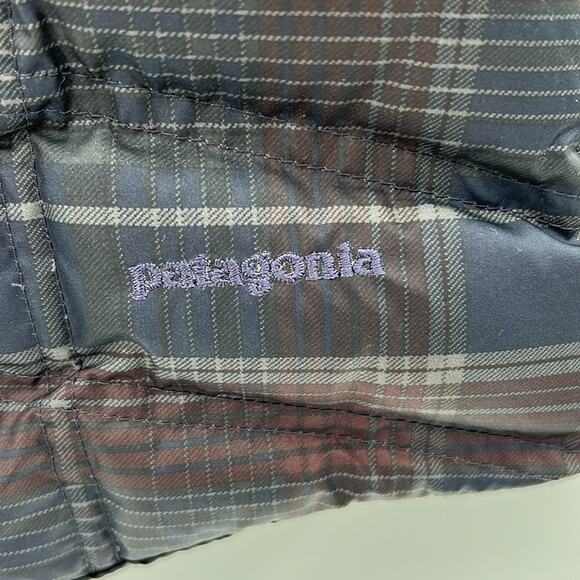 Patagonia Down with it Women's Puffer Vest - Plaid - Small - Picture 2 of 7